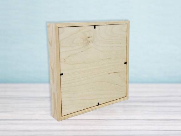 3D Frame Box with glass 25x25x4 cm. Ref.DRRA400