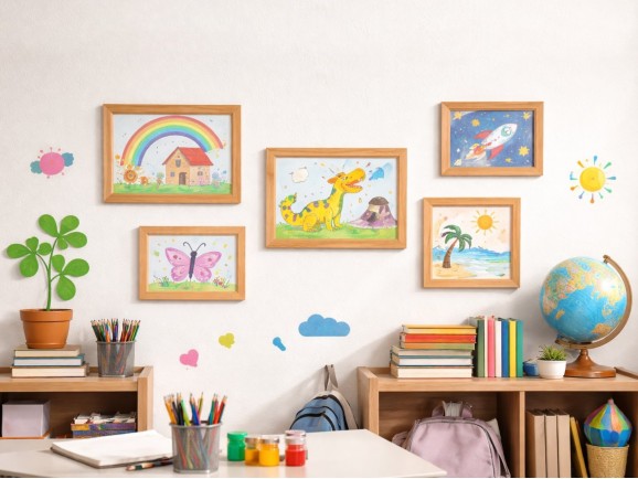 Molduras de madera 4 cm para decoración de pared Ref.MO99