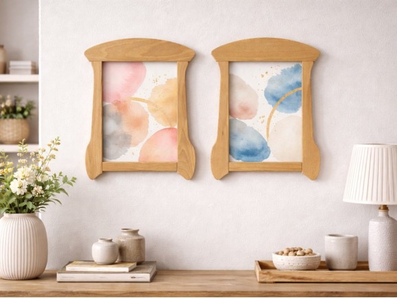 Wooden frame with rebate, 2 sizes. Ref. MO60