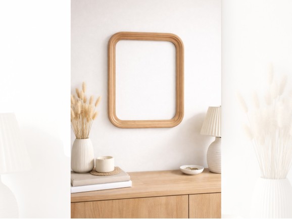 Wooden frame with decorative profile Ref.MO603A