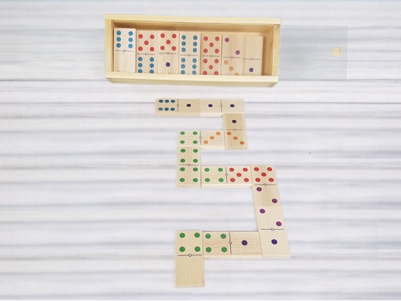 Dominó números de madera Ref.CCJC23B