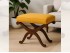 Walnut color varnished wooden footstool Ref. 26321