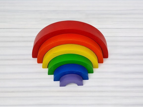 Wooden rainbow Colors Ref.CCDV53