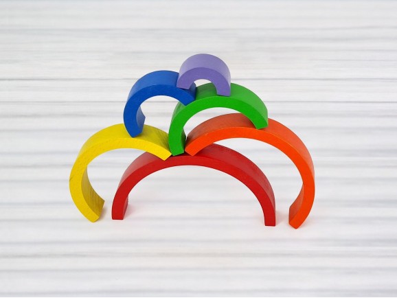 Arco Iris de madera Colores Ref.CCDV53