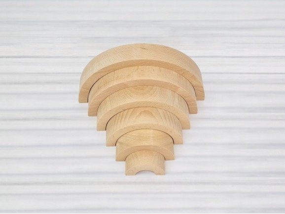 Natural wooden rainbow Ref.CCDV54