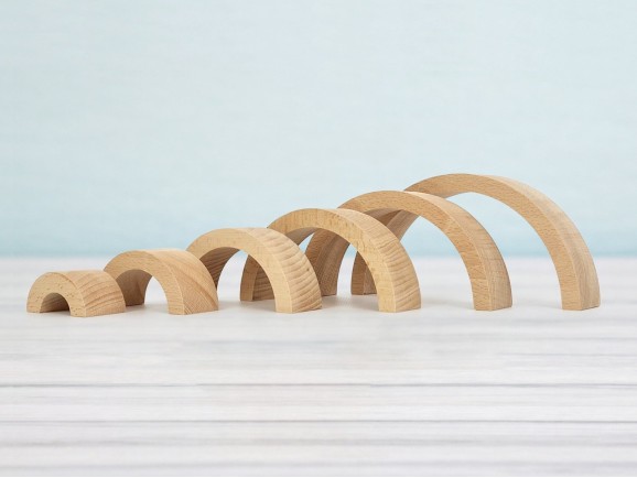 Natural wooden rainbow Ref.CCDV54