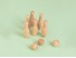 Natural wood mini bowling pins 5.5 cm. Ref.CCTL50