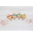 Wooden spinning top with colored ring Ref.CCTM4002