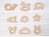 Wooden teethers shapes 1 Ref.RM2018