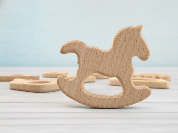 Wooden teethers shapes 1 Ref.RM2018