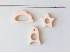 Wooden teethers shapes 1 Ref.RM2018
