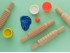 Wooden rollers for plasticine 4 units. Ref.OP211425