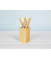 Square wooden pencil holder Ref. CCJC61
