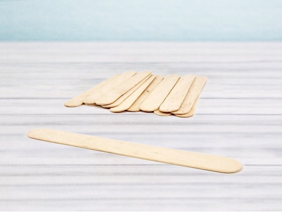 Flat stick with rounded edges 15 cm. Ref.MO78