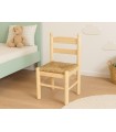 Silla infantil Natural Sara con asiento de enea Ref.AR131929