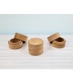 Round wooden box Ø5x4 cm. with cap cover Ref.PCRF1