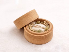 Round wooden box Ø5x4 cm. with cap cover Ref.PCRF1