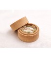 Round wooden box Ø5x4 cm. with cap cover Ref.PCRF1