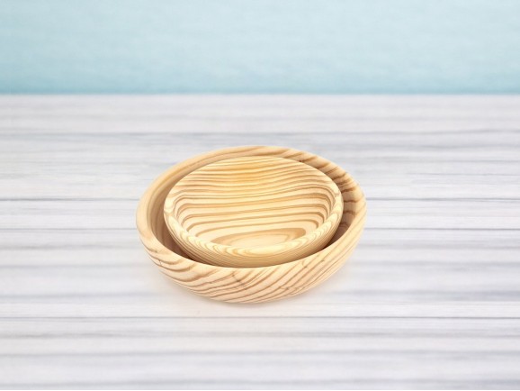 Pine wood bowl 2 measures Ref.AT3402