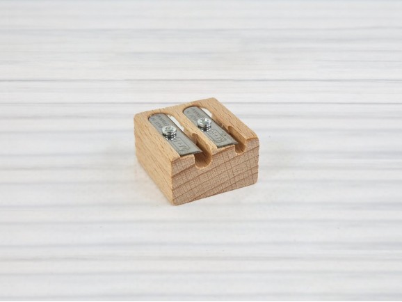 Sacapuntas de madera doble Ref.OP431645