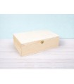 Wooden box 29x15x8 cm. with hinge and clasp Ref.P35C47CS