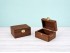Aged wooden box 12x8x6.5 cm. with brooch Ref.PC1FP