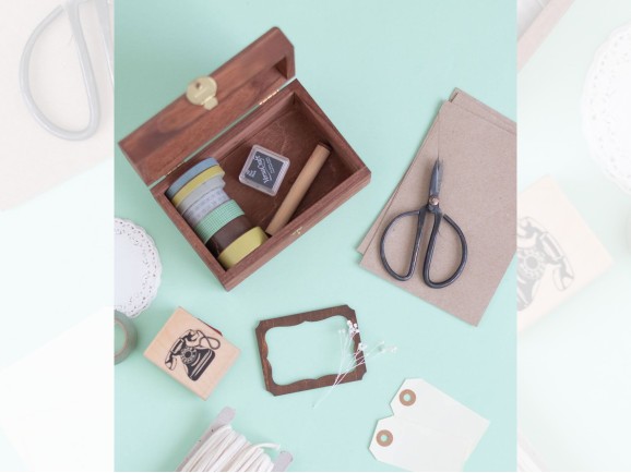 Baúl de madera envejecido 15x10x7 cm. Ref.P1014ST