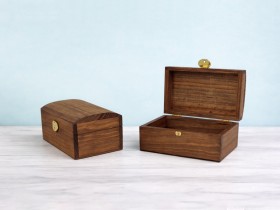 Baúl de madera envejecido 15x10x7 cm. Ref.P1014ST