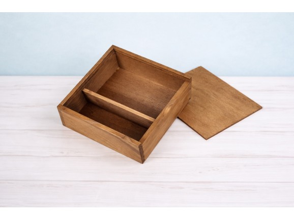 Aged Box 10x15 photos with Wood Cover Ref.P00CF13T