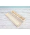 Caja de madera 37,5x9x6 cm. con tapa Ref.P00CB03