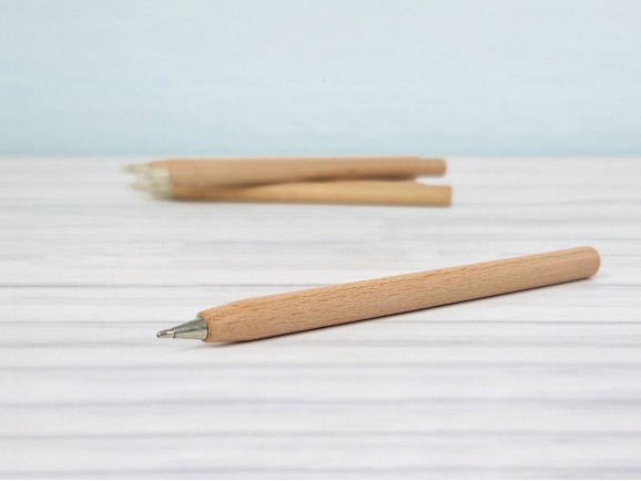 Wooden pen black ink Ref.MO6725