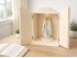 Large wooden oratory 31x42x18.5 cm. with doors Ref.AW24051