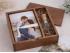 Aged wooden box for 10x15 photos with wooden lid Ref.P00CF13T