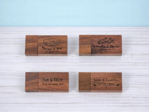 Classic Dark Wood PenDrive with Magnet Ref. USBCH3