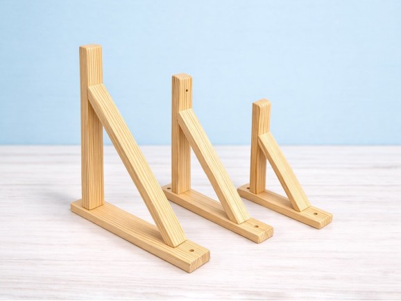 Escuadra de madera para baldas varias medidas Ref.T1051