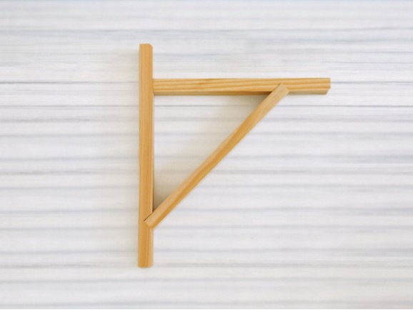 Escuadra de madera para baldas varias medidas Ref.T1051