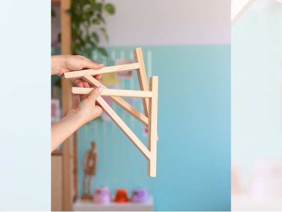 Wooden square for shelves several sizes Ref.T1051