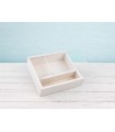 Caja de madera Blanca para fotos 10x15 c/tapa metacrilato Ref.P00CF13B1M