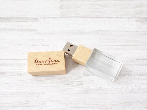 Wood and Glass PenDrive Ref.USBCH5