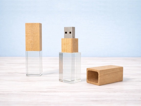 Wood and Glass PenDrive Ref.USBCH5