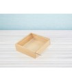 Wooden box 17.5x17.5x5.5 cm. with methacrylate lid Ref.P00C3M