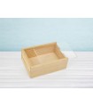 Caja de madera pino 18x12,5x6,5 c/tapa Metacrilato Ref.PF1015M
