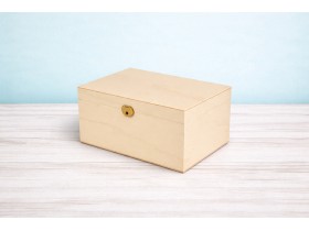 Wooden box 22x15x11 cm. with hinge and clasp Ref.P00CF1S