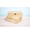 Caja de madera pino 33x22x12 cm. c/bisagra y broche Ref.PC6PF1