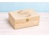Pine wood box 33x22x12 cm. with hinge and clasp Ref.PC6PF1