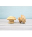 Pine knob handle with profile Ø4.5 cm. with nut Ref.14P