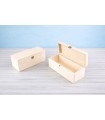 Caja de madera 27x11x10 cm. c/bisagra y broche Ref.C42