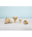Hollowed beech handle with spike 2 sizes Ref.H13-14