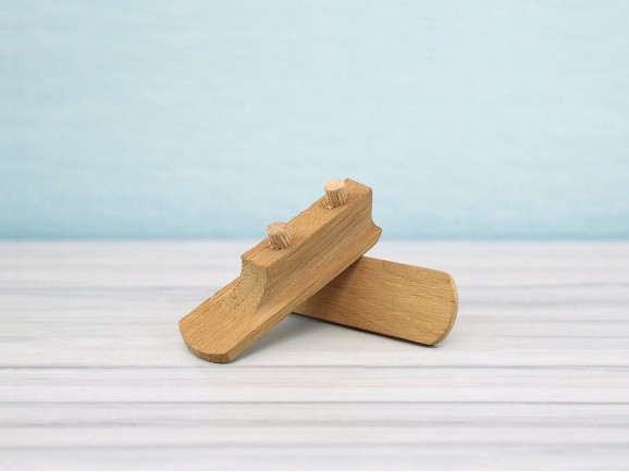 Flat handle handle L9 cm. with 2 pins Ref.H6