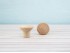 Beech knob handle Ø2.5 cm. with nut Ref.16